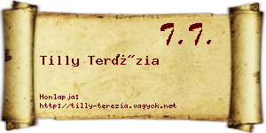 Tilly Terézia névjegykártya